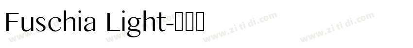 Fuschia Light字体转换